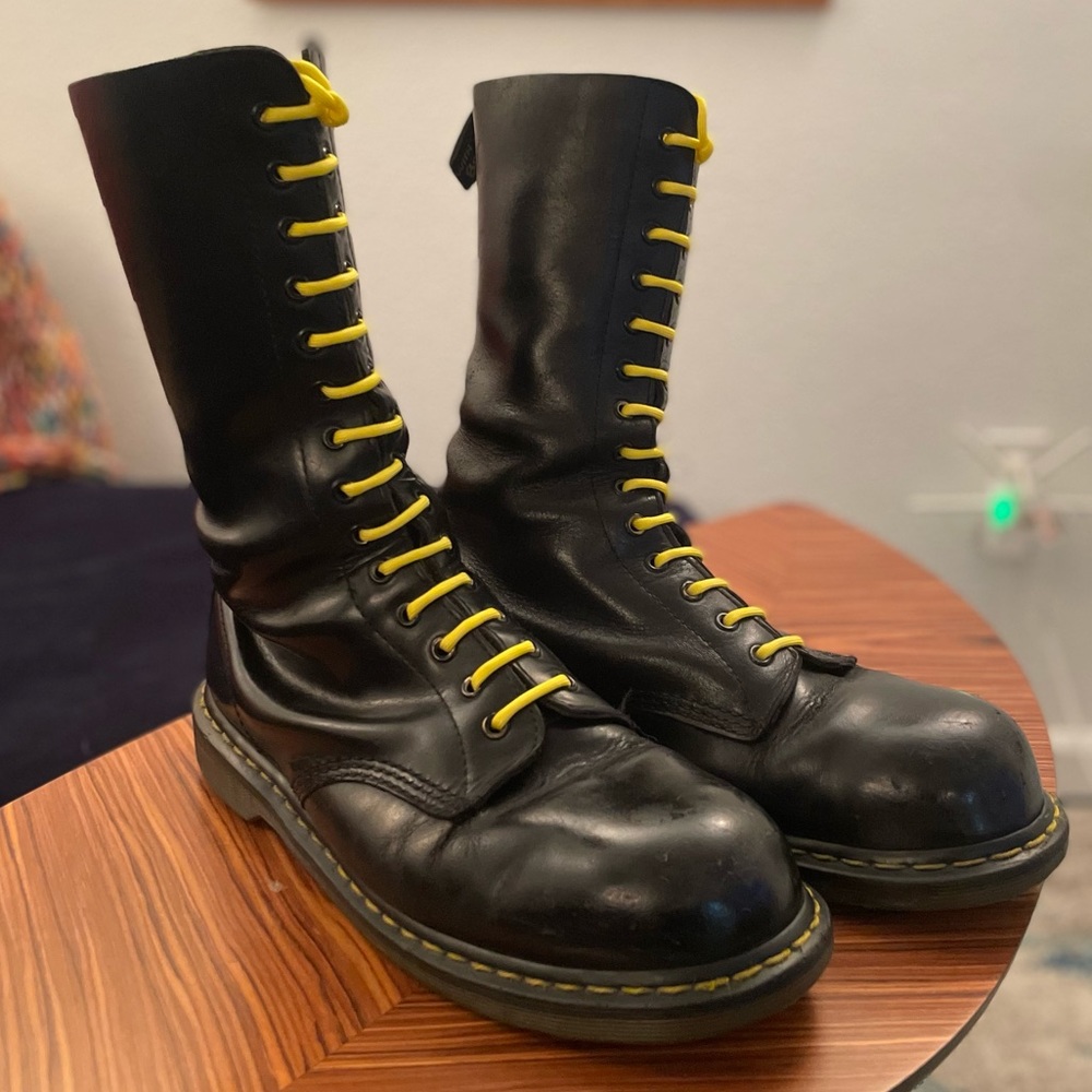 Dr Martens 1940 14eye Steel Toe Black Boots UK11 US12